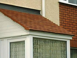 Berkely 1420 style overdoor traditional tiled canopy