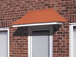 Elsdon clay tile effect overdoor traditional GRP canopy