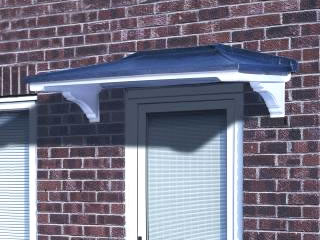 Ilkley lead effect overdoor traditional GRP canopy